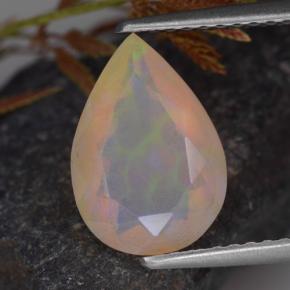 Mehrfarbig Opal Edelstein - 1.5ct Birnen Schliff (ID: 308206)