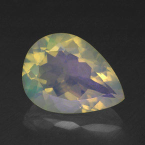 1.87 ct Multicolor Opal Stone, Natural Opal in Pear Facet Shape for Sale