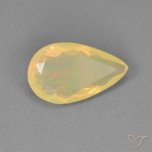 1.29 ct Multicolor Opal Stone, Natural Opal in Pear Facet Shape for Sale