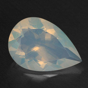 2.61 ct Multicolor Opal Gemstone, Opal Gem in Pear Facet Shape for Sale.