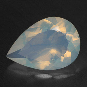 2.61 ct Multicolor Opal Stone, Natural Opal in Pear Facet Shape for Sale