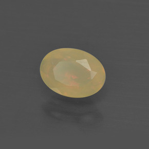 0.48 ct Multicolor Opal Stone, Natural Opal in Oval Facet Shape for Sale