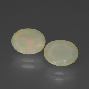 1.82 ct Multicolor Opal Gemstone, Opal Gem in Oval Facet Shape for Sale.
