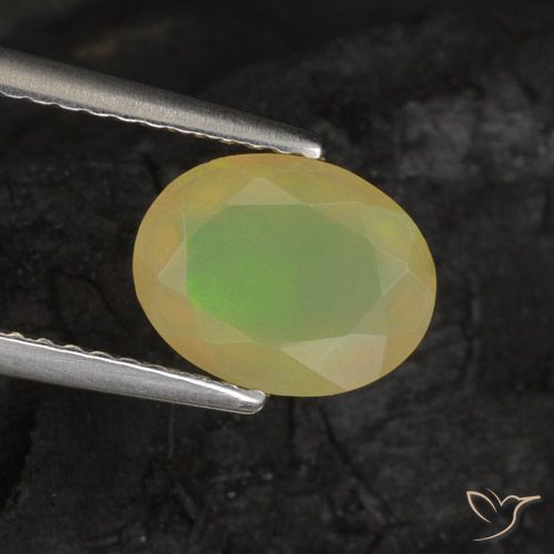 1.08ct Natural Multicolor Opal, Oval, Translucent