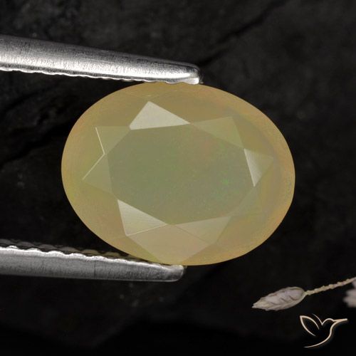1.14ct Natural Multicolor Opal, Oval, Translucent