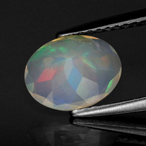 Opal Gemstone in 9 x 7 mm (calibrated) Size for Sale, Opal Stone in Multicolor Color