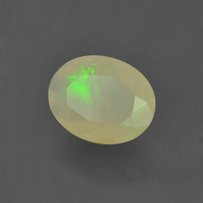 0.93 ct Multicolor Opal Stone, Natural Opal in Oval Facet Shape for Sale
