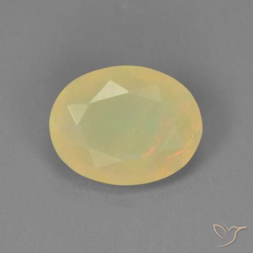 0.95ct Natural Multicolor Opal, Oval, Translucent