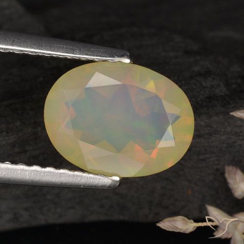 0.96 ct Oval Cut Opal, 9 x 6.8 mm From Ethiopia, Photo A