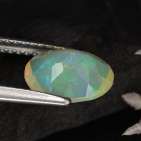 Opal Gemstone in 9 x 7 mm (calibrated) Size for Sale, Opal Stone in Multicolor Color