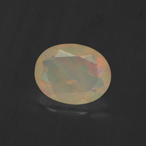 1.10 ct Multicolor Opal Gemstone, Opal Gem in Oval Facet Shape for Sale.