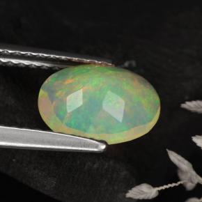 Opal Gemstone in 9 x 7 mm (calibrated) Size for Sale, Opal Stone in Yellow Color