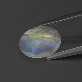 Opal Gemstone in 9 x 7 mm (calibrated) Size for Sale, Opal Stone in Multicolor Color