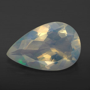 2.12 ct Multicolor Opal Gemstone, Opal Gem in Pear Facet Shape for Sale.