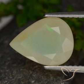 1.69 ct Multicolor Opal Stone, Natural Opal in Pear Facet Shape for Sale