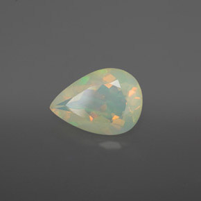 1.77 ct Multicolor Opal Stone, Natural Opal in Pear Facet Shape for Sale