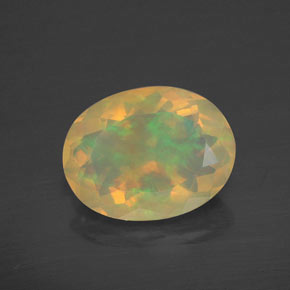2.31 ct Multicolor Opal Gemstone, Opal Gem in Oval Facet Shape for Sale.