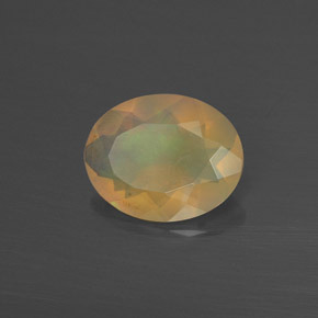 1.17 ct Multicolor Opal Stone, Natural Opal in Oval Facet Shape for Sale