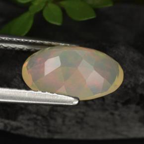 Opal Gemstone in 10.8 x 7.4 mm Size for Sale, Opal Stone in Multicolor Color