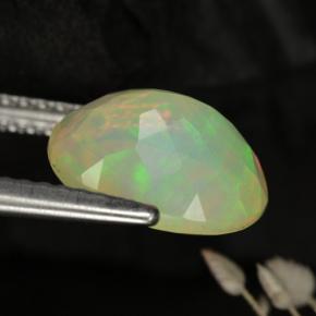 Opal Gemstone in 10 x 8 mm (calibrated) Size for Sale, Opal Stone in Yellow Color