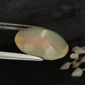 Opal Gemstone in 12 x 9 mm Size for Sale, Opal Stone in Multicolor Color