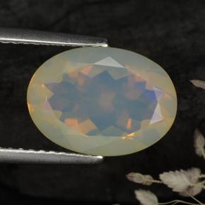 Многоцветный Опал Камень - 2.3ct Фасетный Овал (ID: 311861)