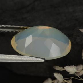 Opal Gemstone in 12.3 x 8.9 mm Size for Sale, Opal Stone in Multicolor Color