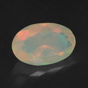 1.72 ct Multicolor Opal Stone, Natural Opal in Oval Facet Shape for Sale