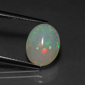2.72 ct Multicolor Opal Gemstone, Opal Gem in Oval Cabochon Shape for Sale.