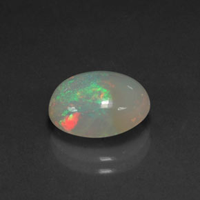 2.72 ct Multicolor Opal Stone, Natural Opal in Oval Cabochon Shape for Sale