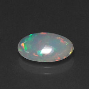 2.12 ct Multicolor Opal Stone, Natural Opal in Oval Cabochon Shape for Sale