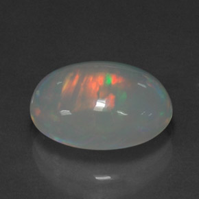 3.04 ct Multicolor Opal Stone, Natural Opal in Oval Cabochon Shape for Sale