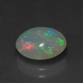 1.88 ct Multicolor Opal Stone, Natural Opal in Oval Cabochon Shape for Sale