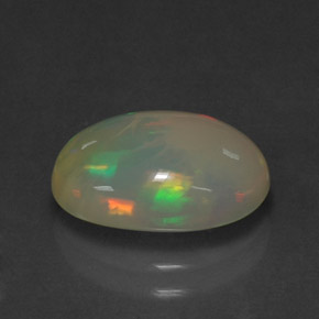 2.25 ct Multicolor Opal Stone, Natural Opal in Oval Cabochon Shape for Sale