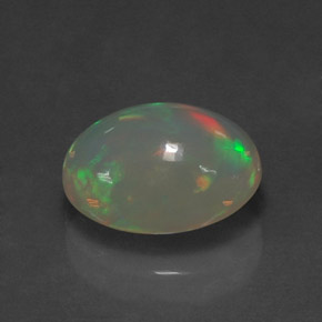 2.33 ct Multicolor Opal Stone, Natural Opal in Oval Cabochon Shape for Sale