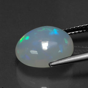 Opal Gemstone in 12.2 x 10.6 mm Size for Sale, Opal Stone in Multicolor Color