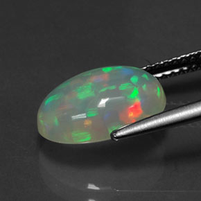 Opal Gemstone in 12.2 x 8.9 mm Size for Sale, Opal Stone in Multicolor Color