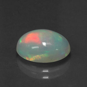2.06 ct Multicolor Opal Stone, Natural Opal in Oval Cabochon Shape for Sale