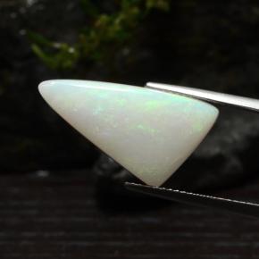 5.30 ct Multicolor Opal Gemstone, Opal Gem in Triangle Cabochon Shape for Sale.