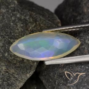 Opal Gemstone in 15.2 x 6.9 mm Size for Sale, Opal Stone in Multicolor Color