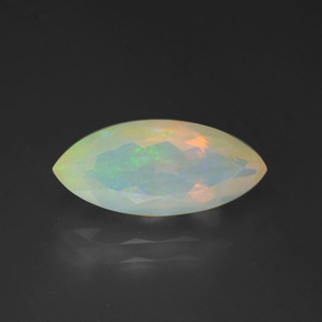 2.16 ct Multicolor Opal Gemstone, Opal Gem in Marquise Facet Shape for Sale.