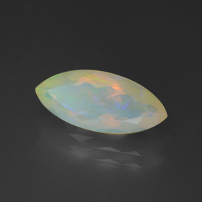 2.16 ct Multicolor Opal Stone, Natural Opal in Marquise Facet Shape for Sale