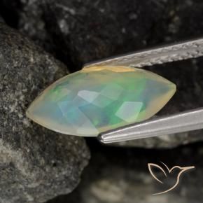 Opal Gemstone in 12.3 x 6.6 mm Size for Sale, Opal Stone in Multicolor Color