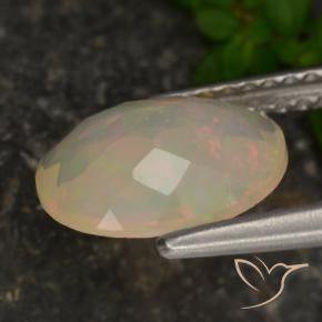 Opal Gemstone in 10 x 8 mm (calibrated) Size for Sale, Opal Stone in Multicolor Color