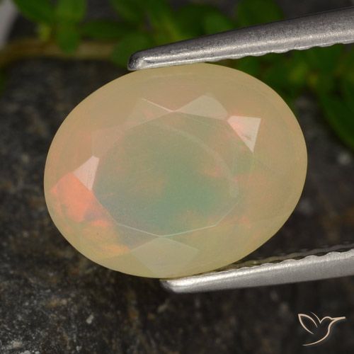 1.54ct Natural Multicolor Opal, Oval, Translucent, Photo A