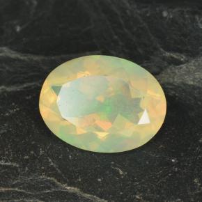 2.17 ct Multicolor Opal Stone, Natural Opal in Oval Facet Shape for Sale