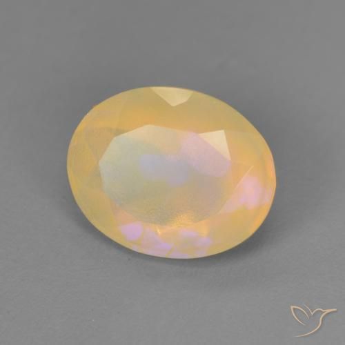 1.59ct Natural Multicolor Opal, Oval, Transparent, Photo A