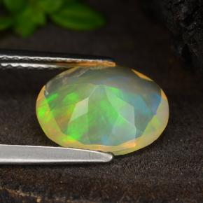 Opal Gemstone in 10.7 x 8.4 mm Size for Sale, Opal Stone in Yellow Color