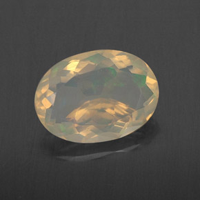 1.72 ct Multicolor Opal Gemstone, Opal Gem in Oval Facet Shape for Sale.