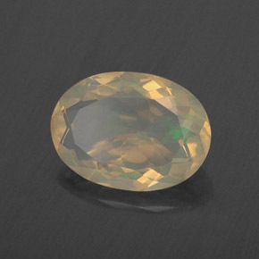 1.72 ct Multicolor Opal Stone, Natural Opal in Oval Facet Shape for Sale